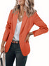 Langarm-Blazerjacke mit offener Vorderseite für Damen | Business & Casual
